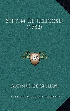 portada septem de religosis (1782) (in English)