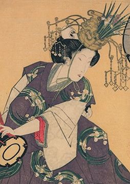 portada Carnet ligné Estampe Femme au tambour, Japon 19e (BNF Estampes)