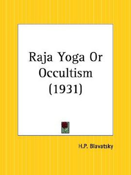 portada raja yoga or occultism (en Inglés)