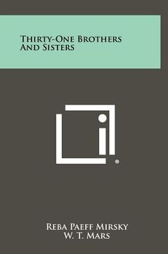 portada thirty-one brothers and sisters (en Inglés)