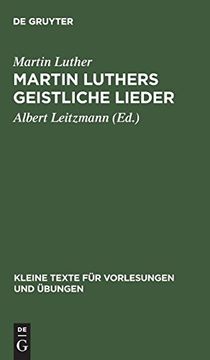 portada Martin Luthers Geistliche Lieder (in German)