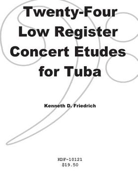 portada Twenty-Four Low-Register Concert Etudes for Tuba (in English)