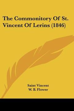 portada the commonitory of st. vincent of lerins (1846)