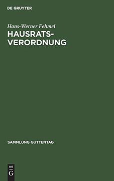 portada Hausratsverordnung (in German)