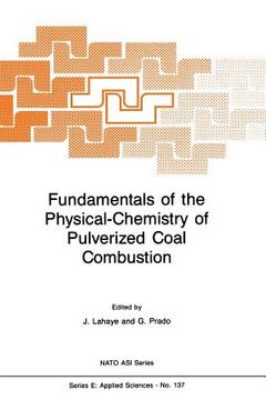 portada Fundamentals of the Physical-Chemistry of Pulverized Coal Combustion (en Inglés)