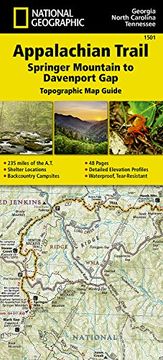 portada Appalachian Trail, Springer Mountain to Davenport Gap [Georgia, North Carolina, Tennessee] (National Geographic Trails Illustrated Map)