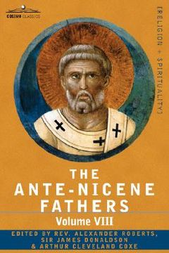 portada the ante-nicene fathers: the writings of the fathers down to a.d. 325, volume viii fathers of the third and fourth century - the twelve patriar (en Inglés)