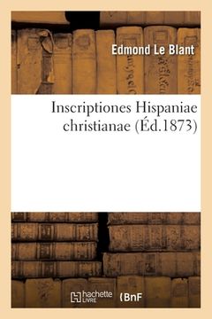 portada Inscriptiones Hispaniae christianae (in French)