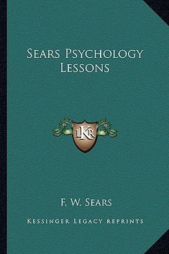 portada sears psychology lessons (en Inglés)