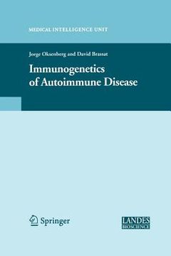 portada Immunogenetics of Autoimmune Disease (en Inglés)