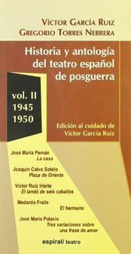 portada Historia Y Antologia Del Teatro Espanol De Posguerra (1940-1 (in Spanish)