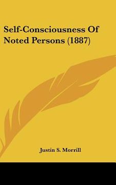 portada self-consciousness of noted persons (1887) (en Inglés)