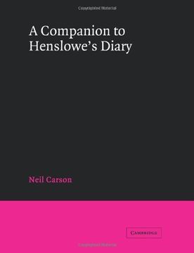 portada A Companion to Henslowe's Diary (in English)