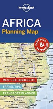 portada Lonely Planet Africa Planning map (libro en Inglés)
