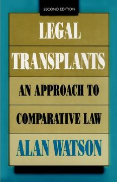 portada Legal Transplants: An Approach to Comparative Law, Second Edition (in English)