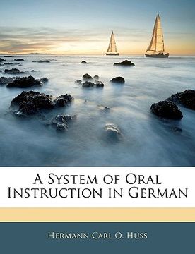 portada a system of oral instruction in german (en Inglés)