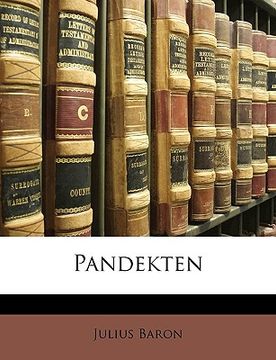 portada Pandekten (en Alemán)