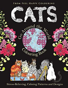 portada Cats go Around the World Colouring Book (en Inglés)