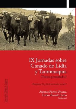 portada Ix Jornadas Sobre Ganado de Lidia y Tauromaquia (Textos Presentados)