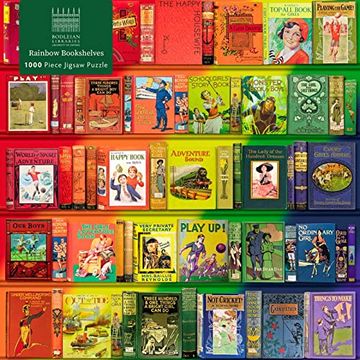 portada Adult Jigsaw Puzzle Bodleian Libraries: Rainbow Bookshelves: 1000-Piece Jigsaw Puzzles (en Inglés)