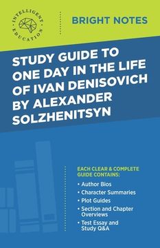 portada Study Guide to One Day in the Life of Ivan Denisovich by Alexander Solzhenitsyn (en Inglés)