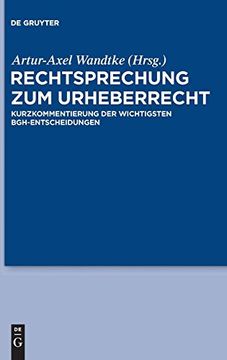 portada Rechtsprechung zum Urheberrecht (en Alemán)