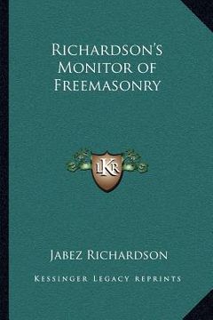 portada richardson's monitor of freemasonry (en Inglés)