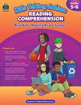 portada Kids Taking Action: Reading Comprehension (Gr. 5-6) (en Inglés)