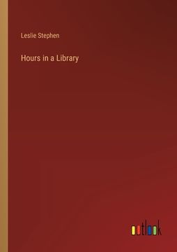 portada Hours in a Library (en Inglés)