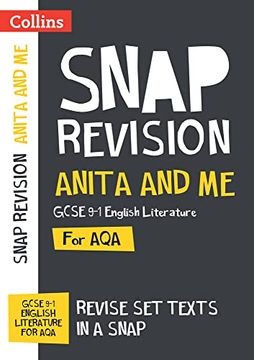 portada Anita and me aqa Gcse 9-1 English Literature Text Guide: Ideal for Home Learning, 2022 and 2023 Exams (Collins Gcse Grade 9-1 Snap Revision) (en Inglés)