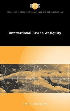 portada International law in Antiquity (Cambridge Studies in International and Comparative Law) (in English)