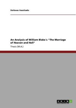 portada an analysis of william blake 's "the marriage of heaven and hell" (en Inglés)
