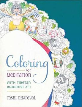 portada Coloring for Meditation: With Tibetan Buddhist Art (en Inglés)