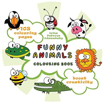 portada Funny Animals. Colouring Book. (en Inglés)