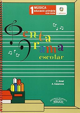 portada Pentagrama Escolar Música 1 CAT: Educació Primària. Cicle Inicial (en Catalá)
