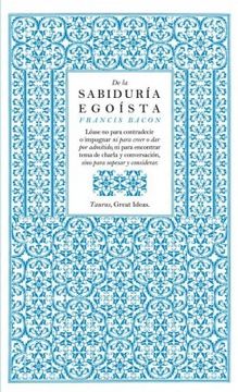 portada De la sabiduría egoísta (in Spanish)