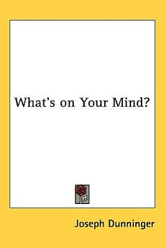 portada what's on your mind? (in English)
