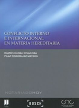 portada Conflicto interno e internacional el materia hereditaria (Notariado Hoy) (in Spanish)