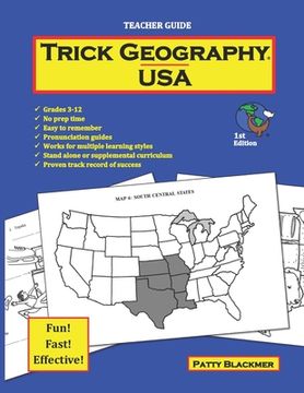 portada Trick Geography: USA--Teacher Guide: Making things what they're not so you remember what they are! (en Inglés)