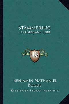 portada stammering: its cause and cure