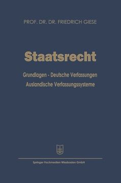 portada Staatsrecht: Grundlagen ― Deutsche Verfassungen Ausländische Verfassungssysteme (German Edition)