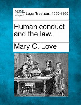 portada human conduct and the law. (in English)