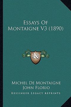 portada essays of montaigne v3 (1890)