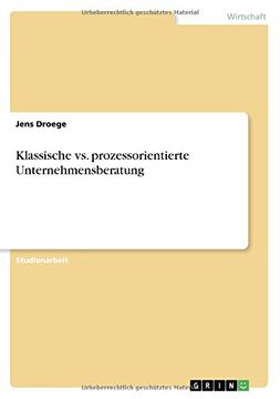portada Klassische vs. prozessorientierte Unternehmensberatung