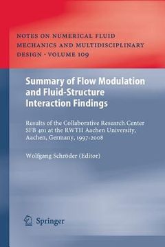 portada summary of flow modulation and fluid-structure interaction findings: results of the collaborative research center sfb 401 at the rwth aachen universit (en Inglés)