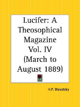 portada lucifer: a theosophical magazine, march to august 1889 (en Inglés)