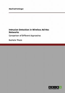 portada intrusion detection in wireless ad hoc networks (in English)