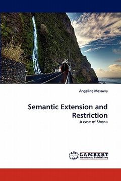 portada semantic extension and restriction (en Inglés)