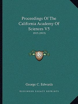 portada proceedings of the california academy of sciences v5: 1915 (1915)
