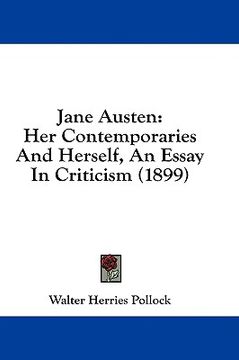 portada jane austen: her contemporaries and herself, an essay in criticism (1899) (in English)